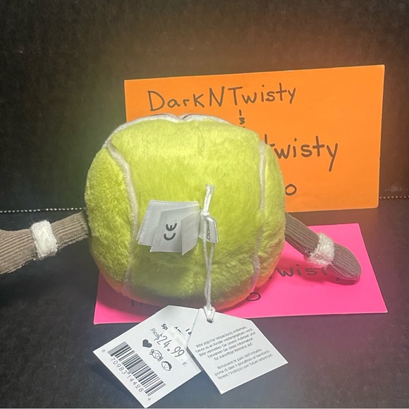 RETIRED 1 BNWT JELLYCAT AMUSEABLE TENNIS BALL ADORABLE PLUSH - Picture 9 of 10